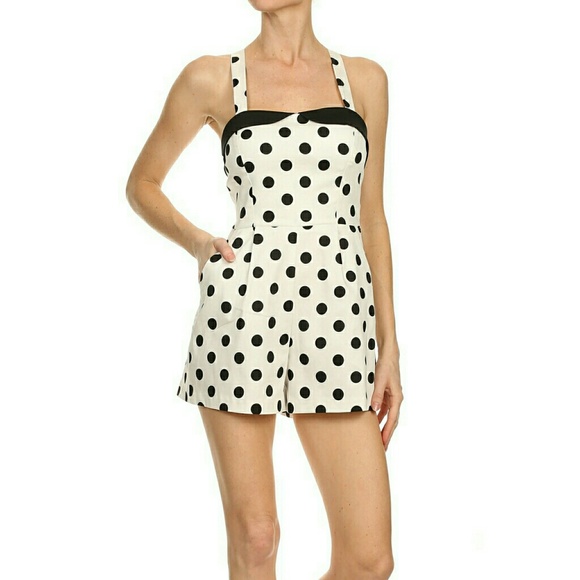 Polka Dot Romper - Picture 2 of 2